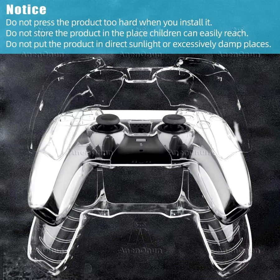 AnenOnun Vollschutz-Hülle für PS5 Controller in Transparent, Sturzsicher und Kratzfest - Bild 6