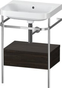 Duravit Möbelwaschtisch-Kombi Happy D.2 Plus in Weiß mit 1 Ladenschrank, B: 57,5 cm, T: 49 cm, H: 85 cm - Bild 1