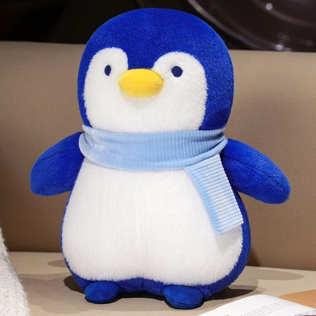 Yiran Health & Beauty Pinguin Puppe, Plüschtier, Blau Grau, ab 14 Jahren - Bild 1