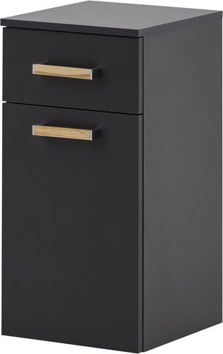 Schildmeyer Seitenschrank Duo in Schwarz mit Soft-Close-Türen und Regalböden, B/H/T: 32,7 x 67 x 35,3 cm - Bild 1