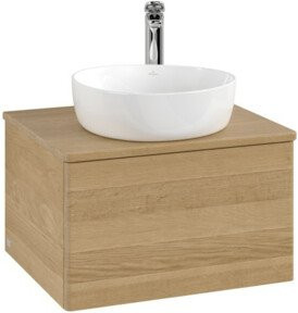 V&B Waschtischunterschrank Antao ohne Frontstruktur in Eiche Honig Matt, B/T/H: 60 x 36 x 50 cm - Bild 1