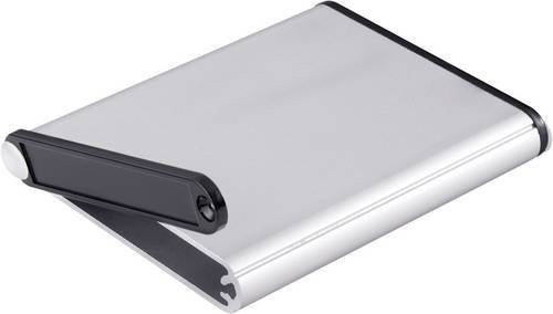 Hammond Electronics 1455A1002 Profil-Gehäuse aus Aluminium in Schwarz oder Silber, B/T/H: 100 x 70 x 12 mm - Bild 1