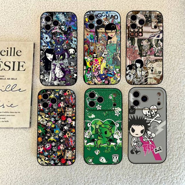 Japan T-Tokidoki Silikonhülle für Apple iPhone in Multicolour, matt und weich - Bild 1