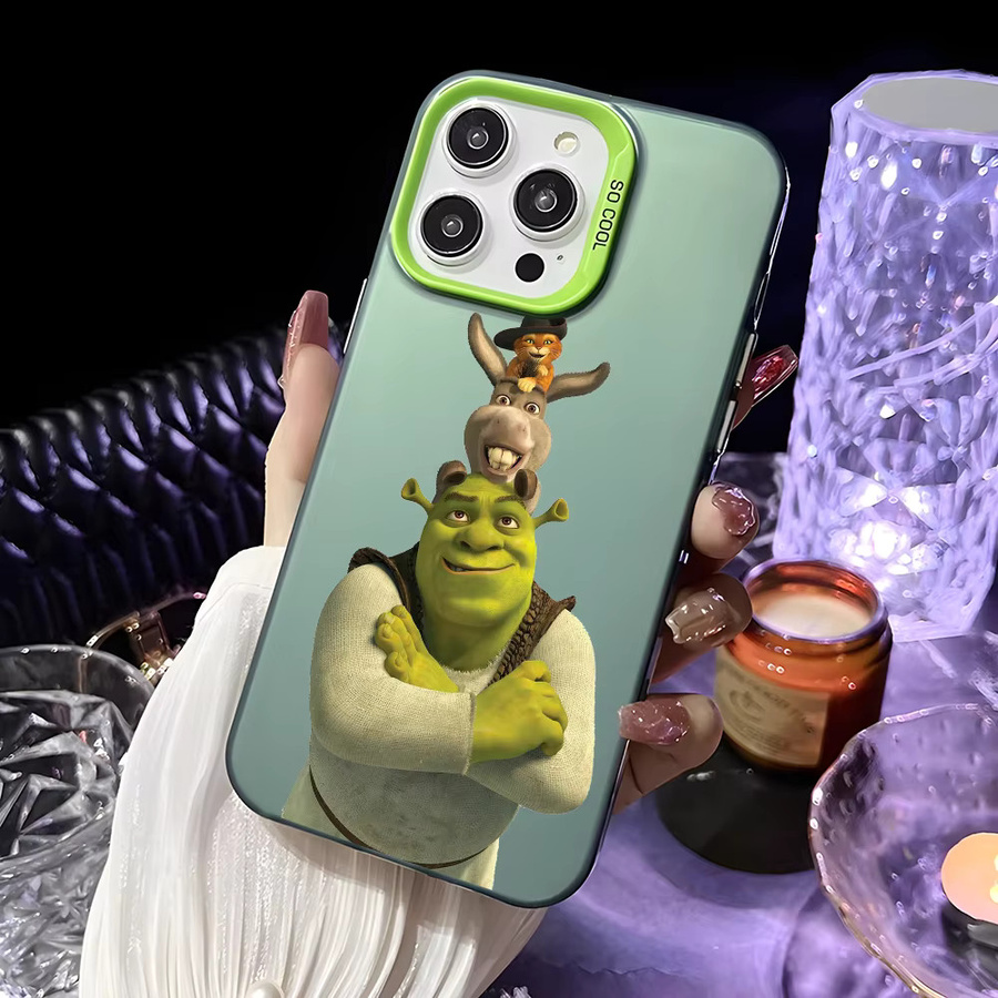 The MovieS S-ShrekS Handyhülle für iPhone 16, 15, 14, 13, 12, 11, Pro Max Plus mit farbenfroher TPU-Rückseite und Farbverlauf in Multicolour - Bild 2