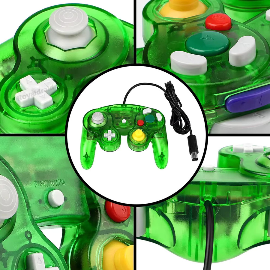 Pogopirate Retro Wired Game Controller für NGC GameCube in Transparent in 8 Farben - Bild 5