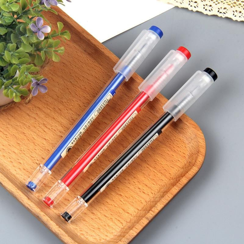 LEYIN Gelstifte Set mit 0,35 mm feiner Spitze, Farbe Schwarz, 6 Stück - Bild 3