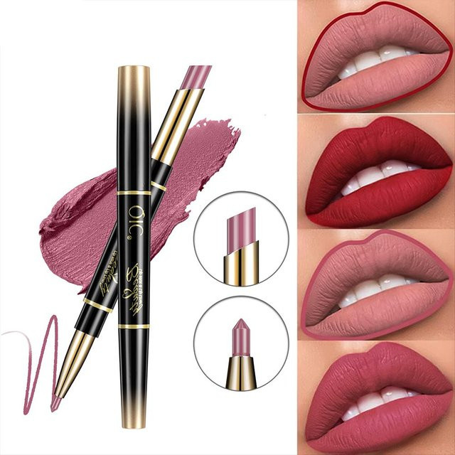 QIC 2-in-1 Matt-Lipliner & Lippenstift-Stift, Unisex - Bild 1