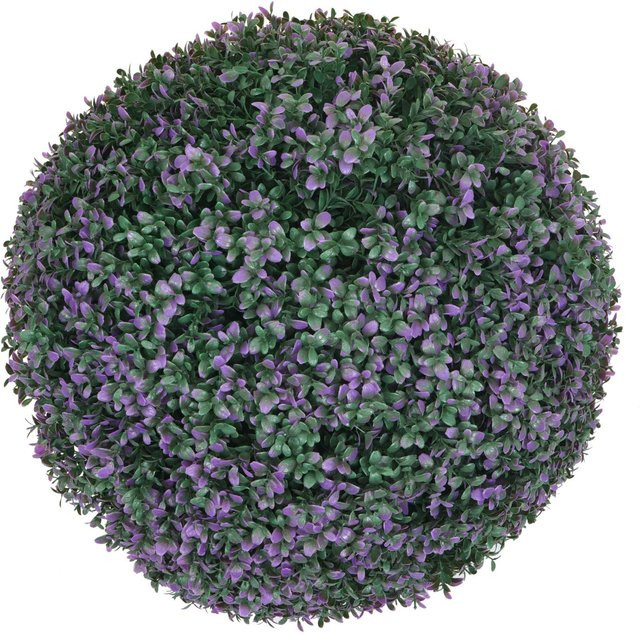 MCW Künstlicher Busch L77 Kugel in Lila und Grün, Durchmesser: 55 cm - Bild 1