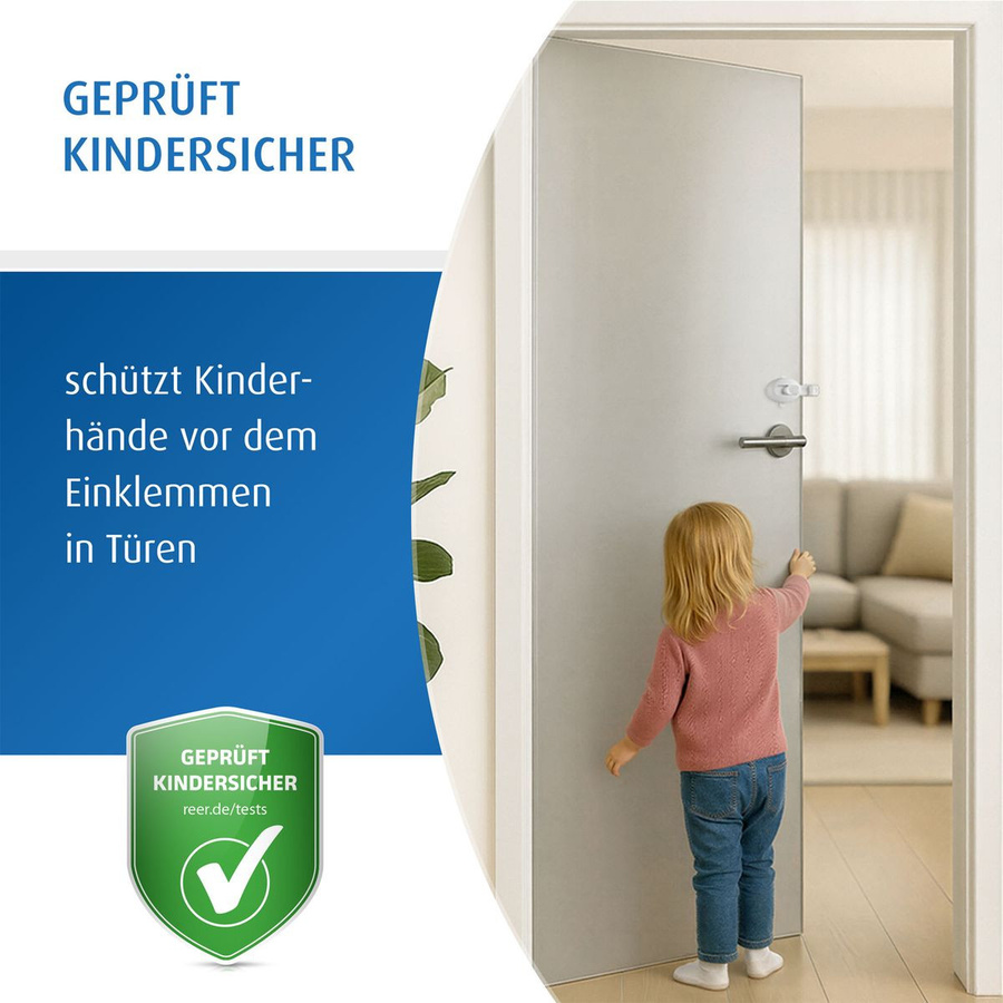 Reer Türstopper universell mit Deaktivierungsfunktion in Weiß - Bild 2