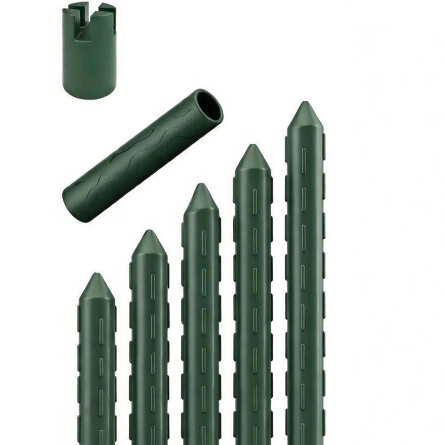 TTL GARDEN Rankstäbe 5er Set Grün, Stabile Pflanzenstützen mit Stahlkern für Garten, Hochbeet und Gewächshaus, Höhe: 180 cm, Durchmesser: 11 mm - Bild 2