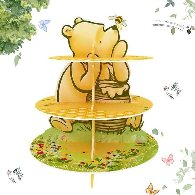 Disney Winnie Dessert-Halter Cupcake-Ständer, 3-stöckig, Partydekoration - Bild 1
