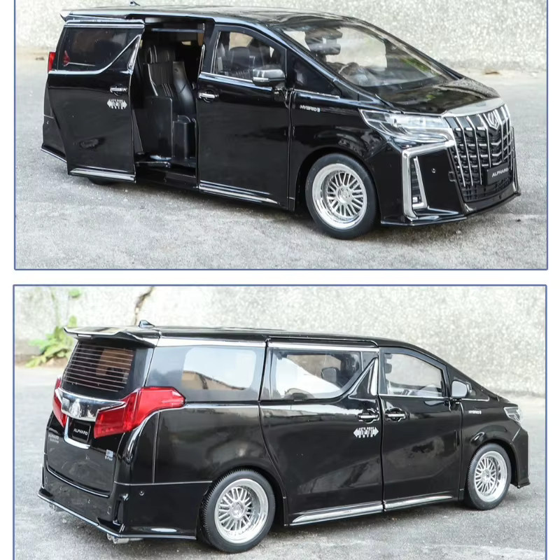 MAKEDA 2023 Alphard MPV, Modellauto, 1:18, Metall, mit Licht und Sound - Bild 2