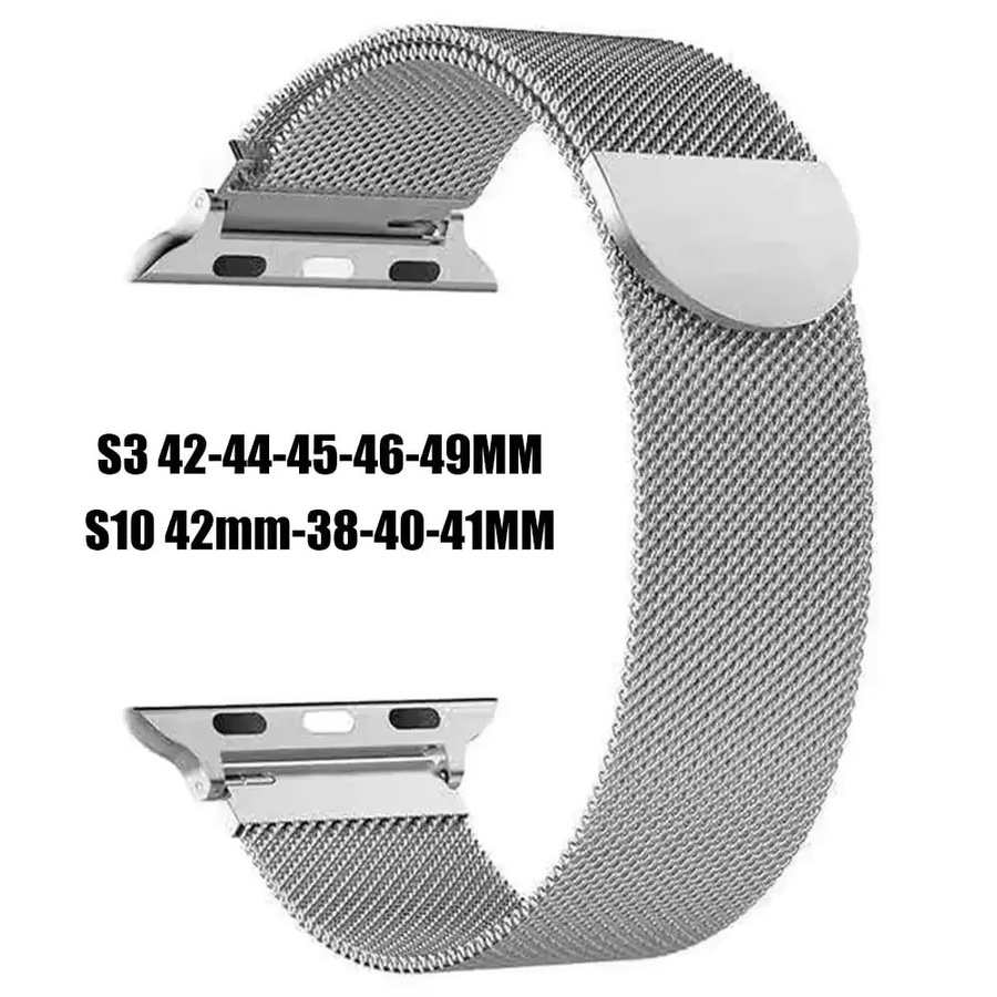 Uhrenarmband Milanaise, Edelstahl, Silber, Unisex - Bild 2