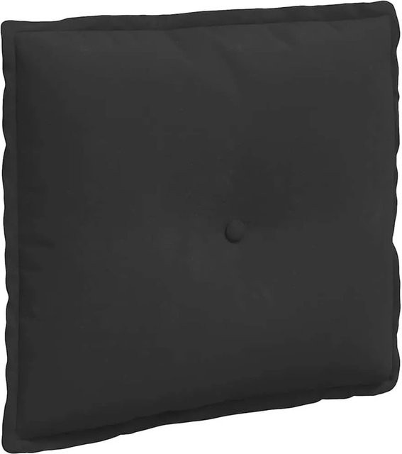 vidaXL Rückenkissen aus Mikrofaserstoff in Schwarz, B: 50 cm, H: 45 cm - Bild 1