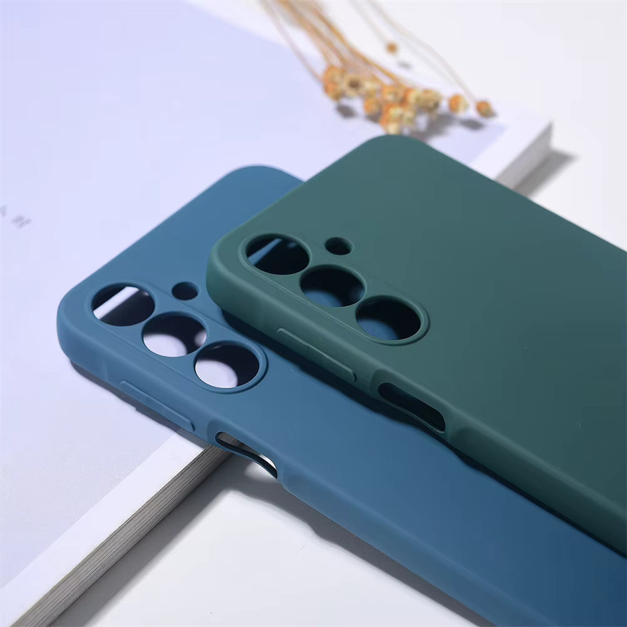 Stoßfeste TPU Handyhülle aus weichem Silikon für Samsung Galaxy A16 und A36 in Green und Blue - Bild 3