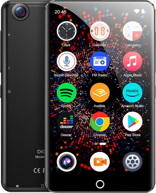 Joliker MP3-Player mit Bluetooth und WLAN, 80 GB Android MP4-Player mit Rückkamera und Spotify-Unterstützung, Schwarz - Bild 1