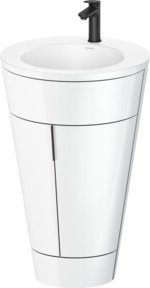 Duravit Waschtischunterschrank Starck 1 c-bonded Set, weiß hochglanz lackiert, stehend, B: 56 cm, H: 86,4 cm, T: 60,5 cm - Bild 1
