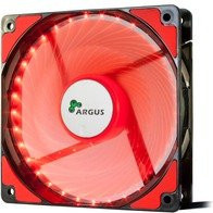 Inter-Tech L12025 PC-Gehäuse-Lüfter Rot und Schwarz, B/H/T: 120 x 120 x 25 mm - Bild 1