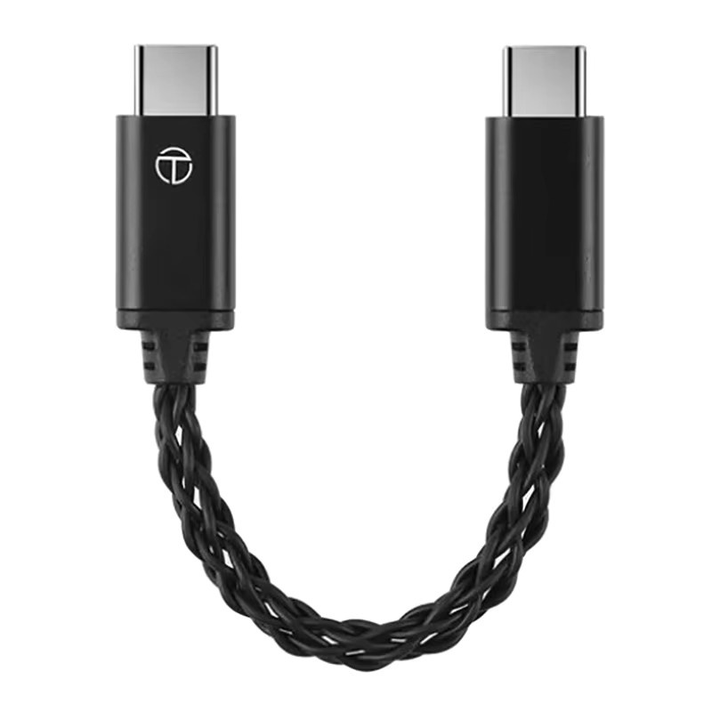 TRN TE PRO USB-C zu USB-C DAC Upgrade Kabel mit 8-adrigem versilbertem Draht in Schwarz und Silber - Bild 5