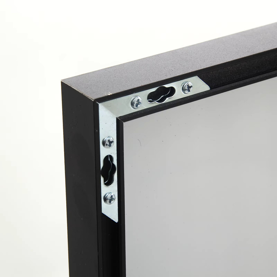 Comanlai Ganzkörperspiegel Rechteckig in Schwarz mit Aluminiumlegierungsrahmen als Standspiegel aus gehärtetem Glas - Bild 4