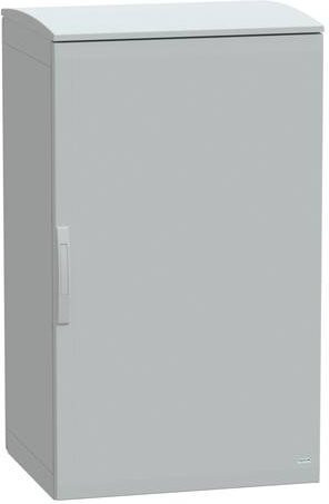 Schneider Electric Polyestergehäuse Bodenstehend mit Abdeckung, Farbe Grau, B/T/H: 125 x 75 x 62 cm, IP44 - Bild 1
