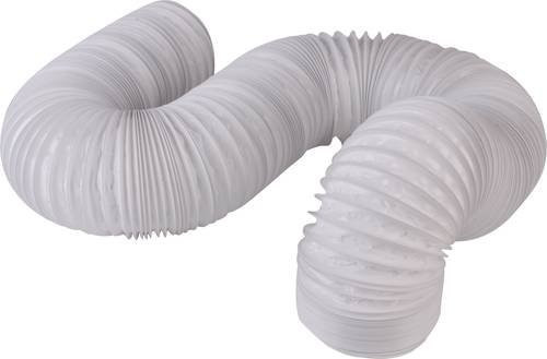 Wallair Flexibles Lüftungsrohr aus Kunststoff in Weiß, Durchmesser: 10,2 cm, Länge: 6 m - Bild 1