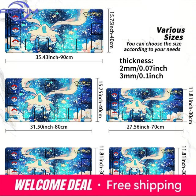 Potdemiel Pokémon Battle Playmat, Weltraum, rutschfeste Gaming-Mausunterlage - Bild 1