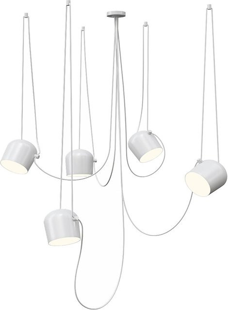 Flos Aim Small LED-Pendelleuchte 5er-Set in Weiß mit warmweißem Licht (2700K) - Bild 1