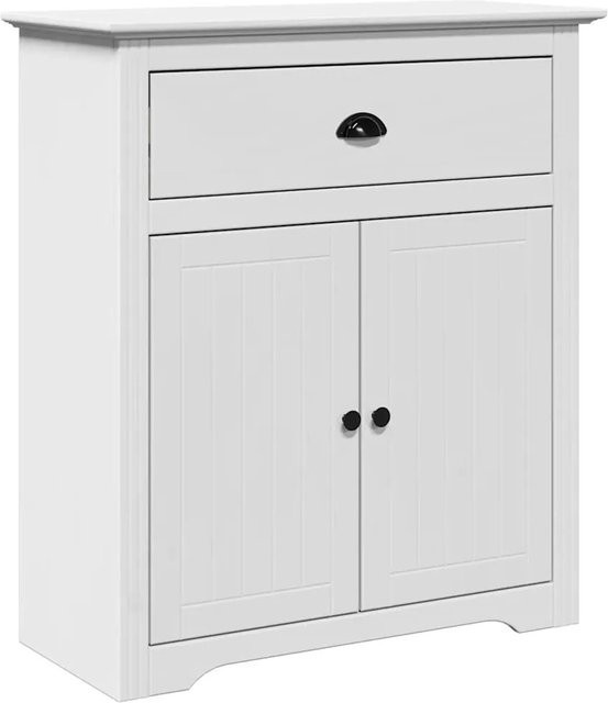 vidaXL Flurschrank BODO Weiß mit Türen und Schubladen, B/T/H: 80 x 35 x 90 cm - Bild 1