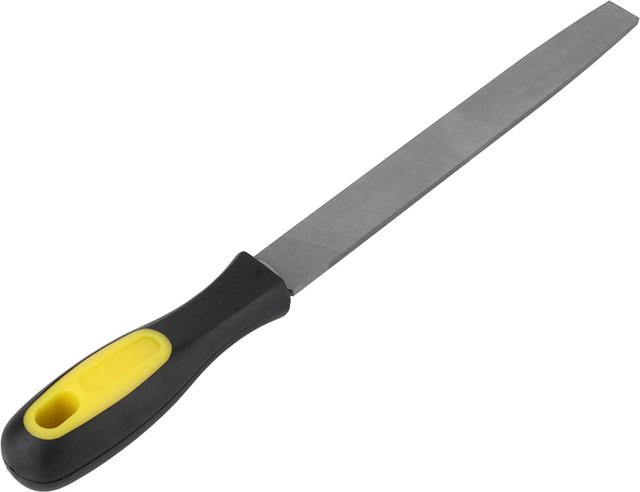 TOMTOP JMS 8-Zoll Flachfräsfeile aus Stahl in Grau mit Griff für Metall und Kantenbearbeitung - Bild 1