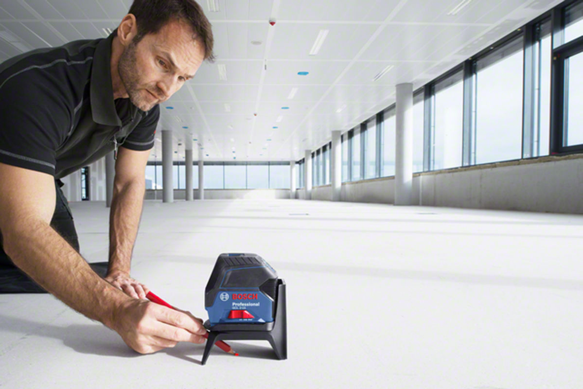 Bosch Professional GCL 2-15 selbstnivellierender Punkt- und Linienlaser in Schwarz/Blau - Bild 6