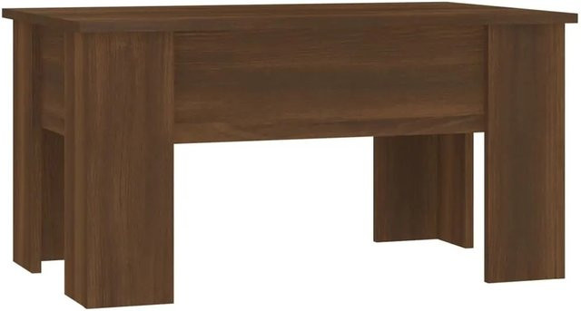 vidaXL Couchtisch in Braun mit Eichen-Optik aus Holzwerkstoff, modern und rechteckig, B/T/H: 79 x 49 x 41 cm - Bild 1