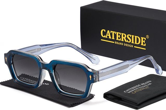 CATERSIDE Sonnenbrille, Vollrand, quadratisch, Kunststoff, polarisiert, Unisex - Bild 1