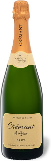 Marquis de Plagne Crémant de Loire brut Schaumwein 0,75 l - Bild 1