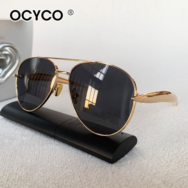OCYCO Sonnenbrille Aviator, Metall, Vollrand, Gold, Unisex - Bild 1