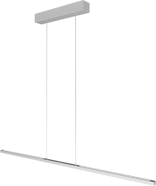 Steinhauer Bande 3995 LED-Pendelleuchte in Silber, Tunable White (2200K - 4000K), dimmbar und höhenverstellbar, B/H/T: 140 x 90 x 3 cm - Bild 1