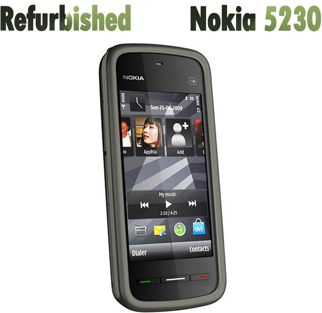 Generalüberholtes Nokia 5230 3G Mobiltelefon in Schwarz, entsperrt - Bild 1