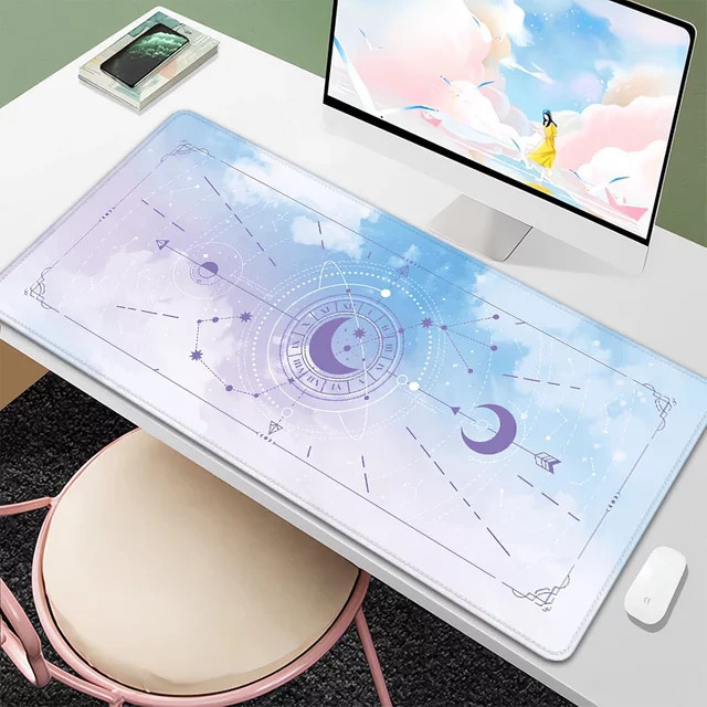 Mauspad Mystery Constellations Schreibtischunterlage mit Tarot-Karten Design für Gamer und Computer-Nutzer - Bild 1