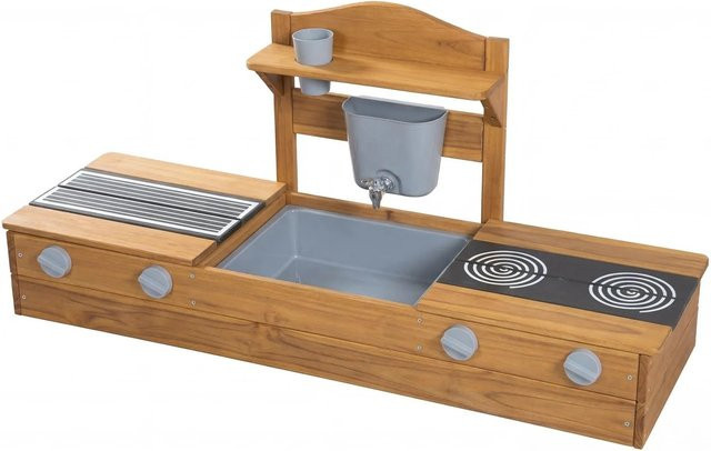 roba 2in1 Balkonsandkasten und Matschküche Natur - Bild 1