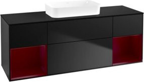 V&B Waschtischunterschrank Finion in Blau lackiert, B/T/H: 160 x 50,1 x 50,1 cm - Bild 1