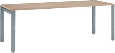 Schäfer Shop Select Schreibtisch LOGIN 4-Fuß in Eiche und Basaltgrau, B/T/H: 180 x 80 x 74 cm - Bild 1