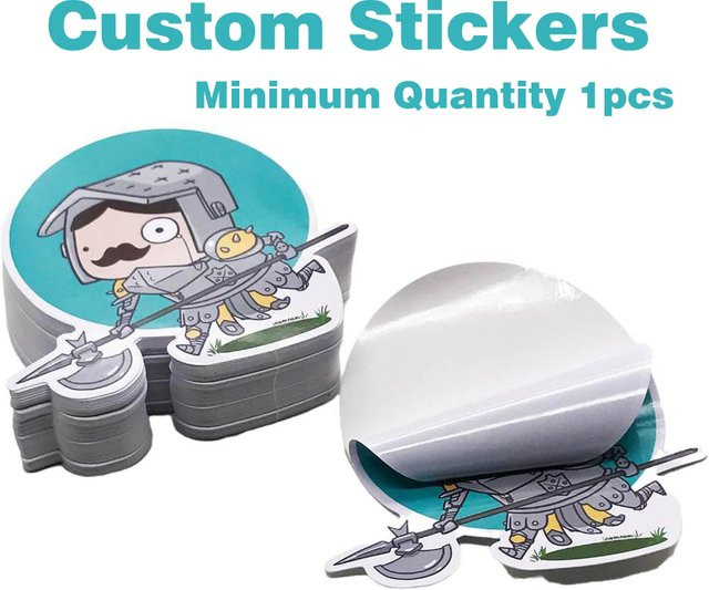 Personalisierte Vinyl-Aufkleber von yyc, wasserdicht und transparent mit Logo, Namen oder Text, holografische Etiketten für Verpackung, Telefon und Auto - Bild 1