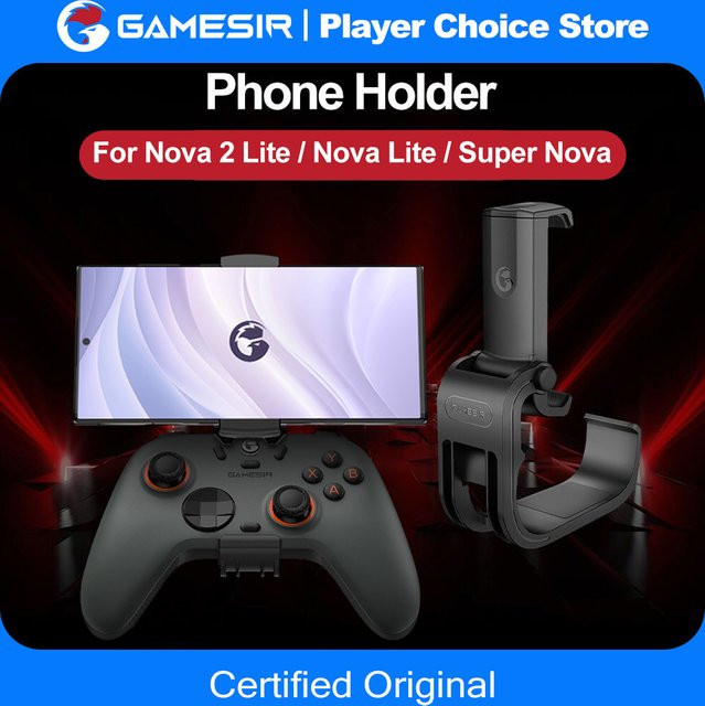 GameSir Handyhalterung für Nova Lite, Nova 2 Lite und Super Nova, faltbares Design, Schwarz, Breite: 75-102 mm - Bild 1