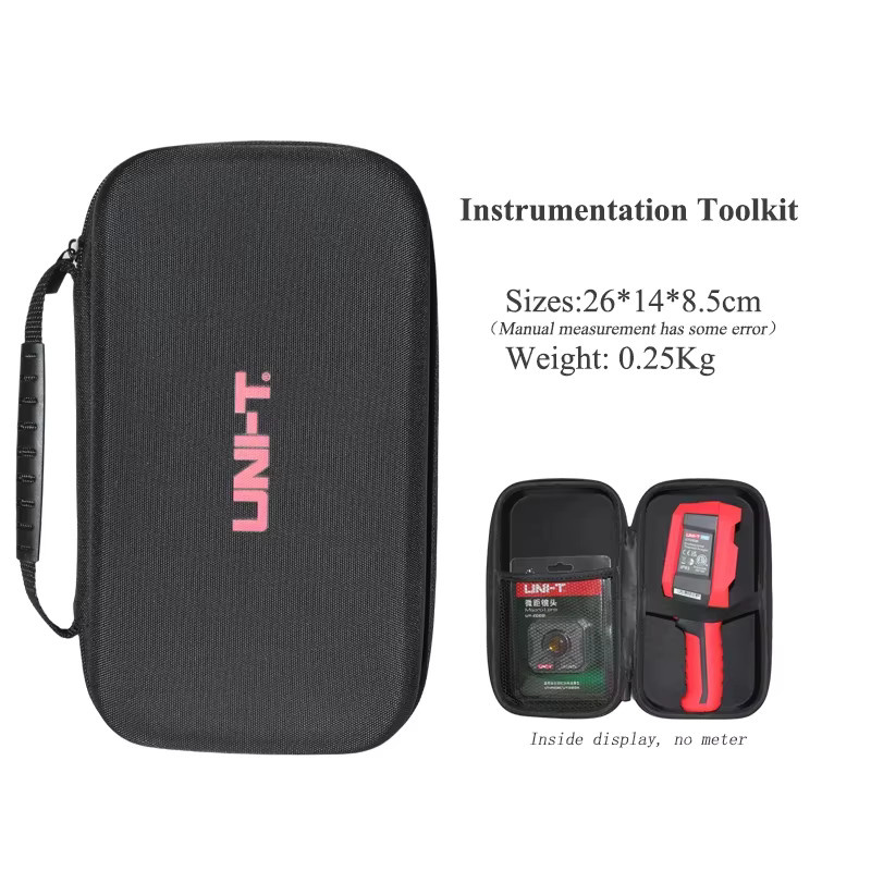 EINHEIT EVA-Aufbewahrungstasche in Schwarz für Digitalmultimeter und Wärmebildkameras UT89X UT204+ UTI160S UTI260B - Bild 3