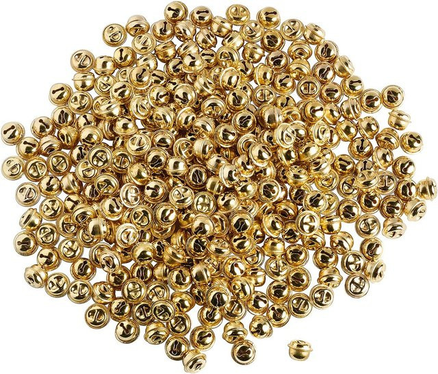 VBS Metall-Schellen in Gold, 300 Stück, Durchmesser: 13 mm - Bild 1