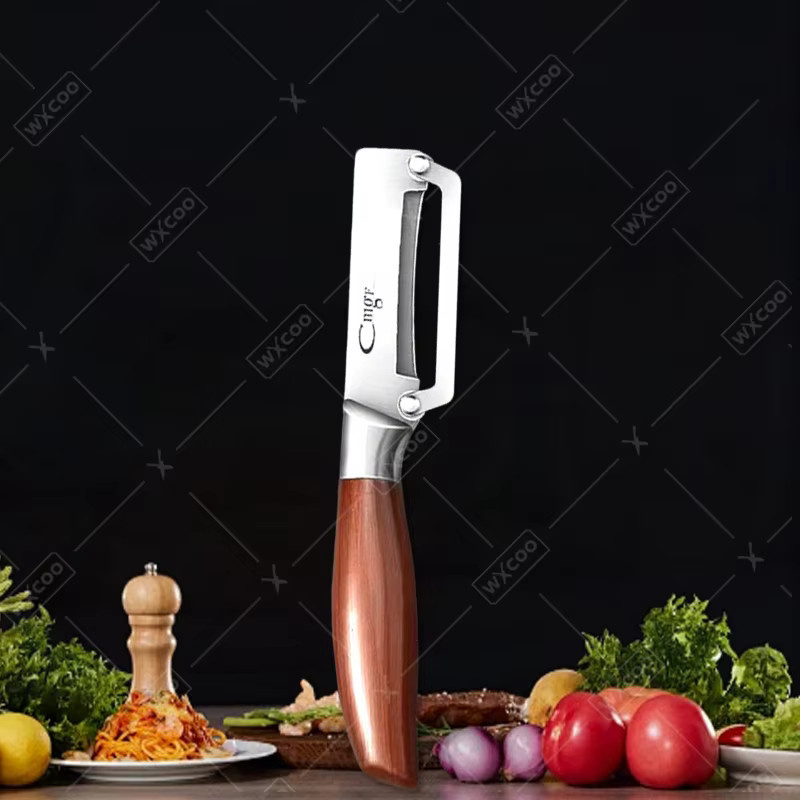 WXCOO Edelstahl Zuckerrohrschäler mit dicker Klinge zum Schälen von Obst und Gemüse - Bild 5