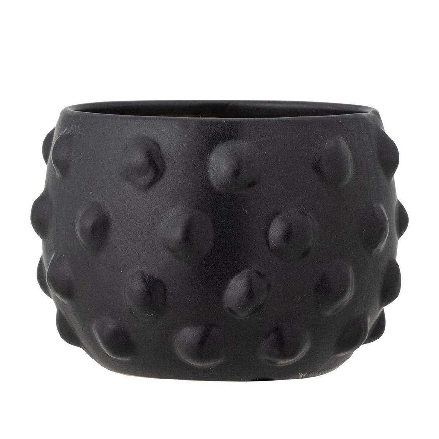 Bloomingville Blumentopf Parvin aus Terrakotta in Schwarz, Höhe: 11 cm - Bild 1
