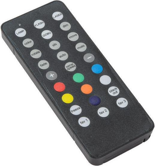 EUROLITE Funkfernbedienung AIR Serie 50530611 in Schwarz mit 433 MHz und bis zu 30 m Reichweite - Bild 1