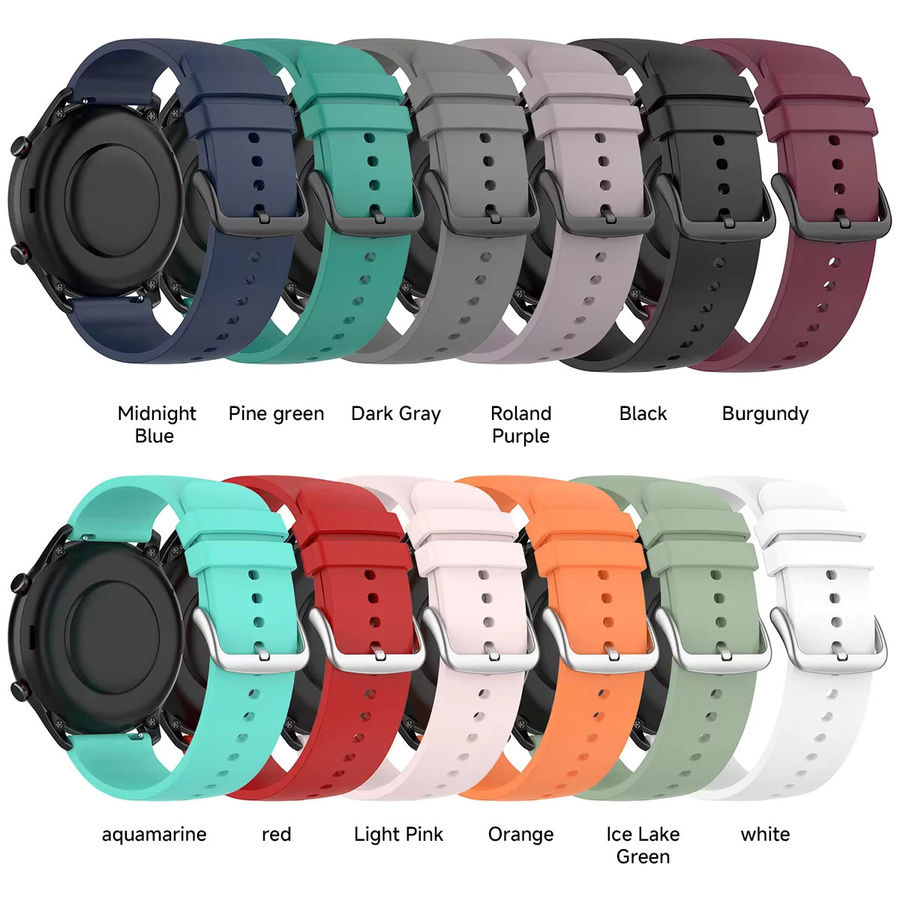 CAOWTAN Uhrenarmband Silikon, Schwarz, Unisex - Bild 2