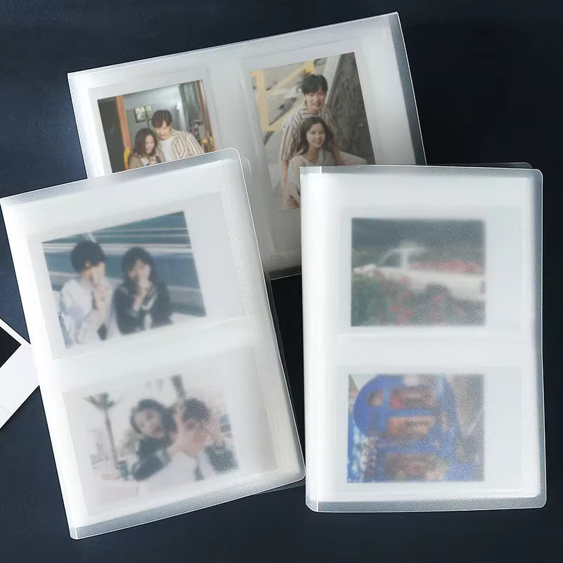 Transparentes Fotoalbum aus Kunststoff mit 80 oder 100 Fächern für Bildkarten und Idol Star Fotokarten im 3 oder 5 Zoll Format - Bild 2